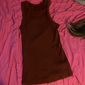 Dark red Tank Top